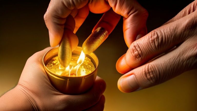 how to check if gold is real with a lighter