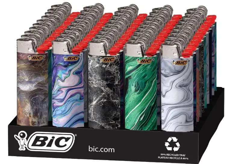 BIC Special Edition Marble Series Maxi Pocket Lighters